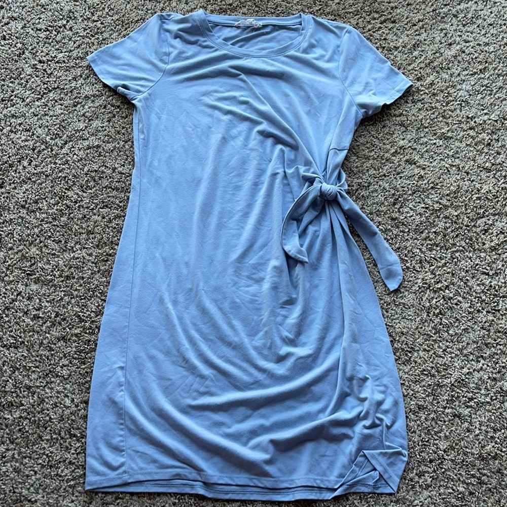 pink rose t shirt dress